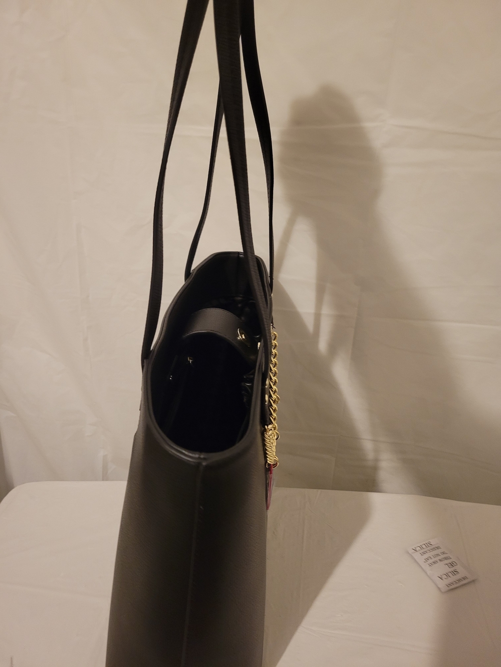 Karl Lagerfeld Black Tote Bag with Colorful KARL Charm - Picture 10 of 13
